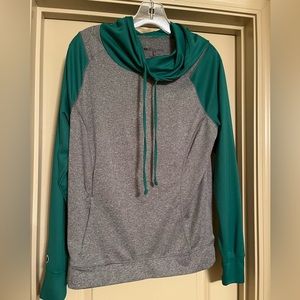 Holloway Kelly Green and gray hoodie.